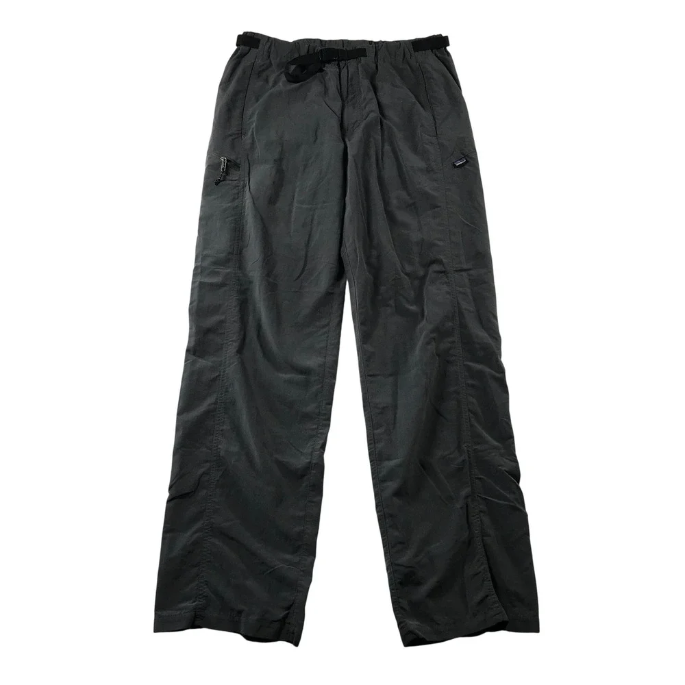 Patagonia Mens Gi III Hiking Pants Charcoal Grey Nylon Belted Large